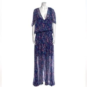 🌎 Ramy Brook Navy Floral Maxi Dress SZ:XXL